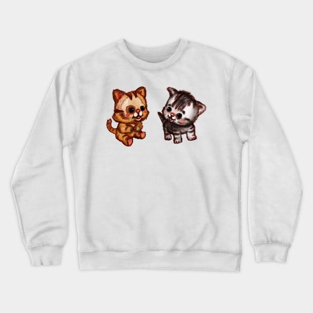 kittens Crewneck Sweatshirt by Artofokan